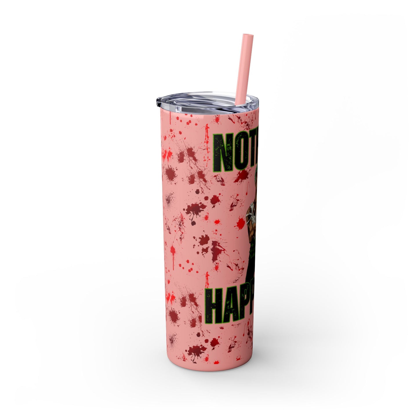 One Piece - Zoro Nothing Happened Skinny Tumbler with Straw, 20oz
