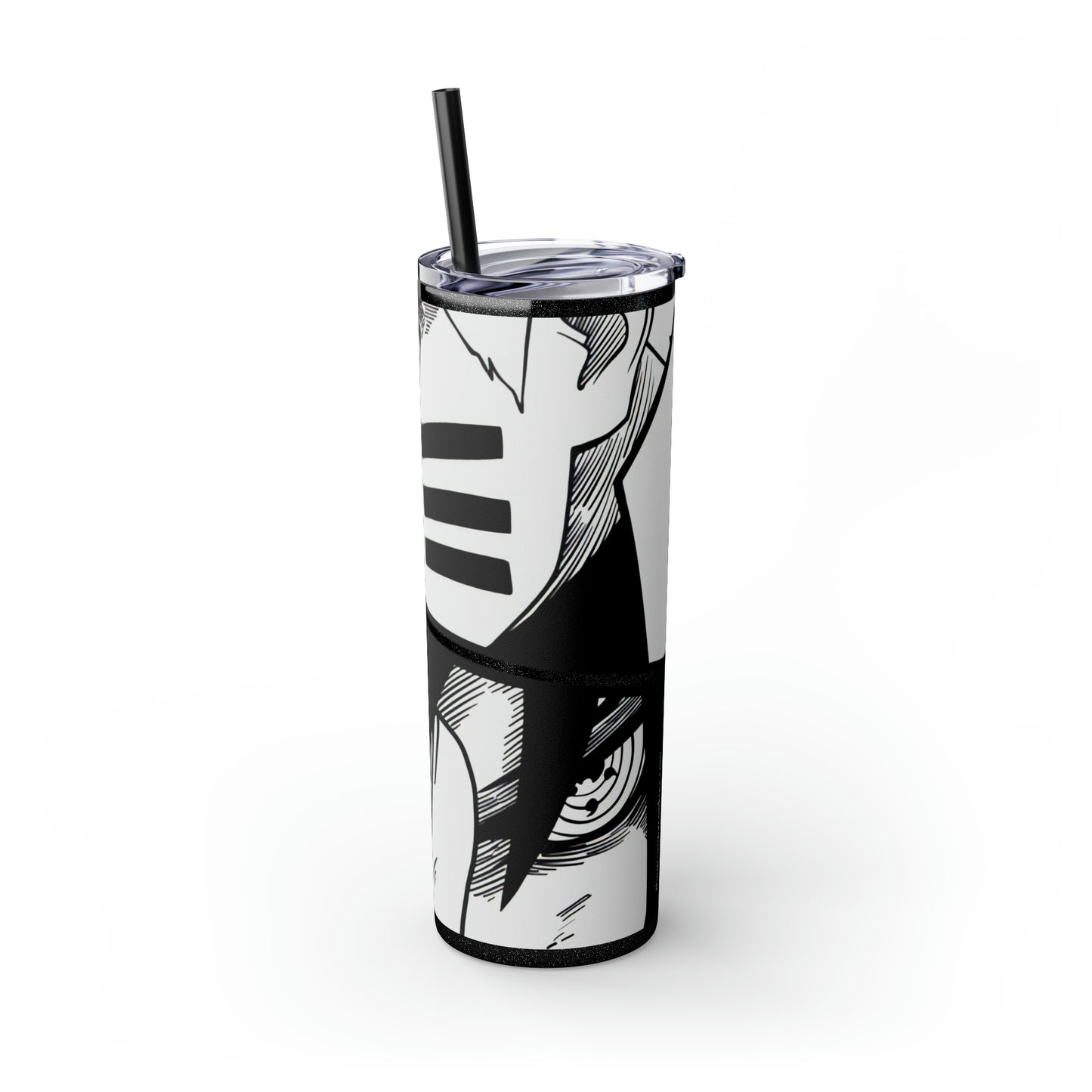 Naruto and Sasuke Skinny Tumbler with Straw, 20oz