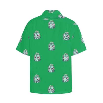 Pokemon - Flowering Bulba Hawaiian Shirt with Chest Pocket