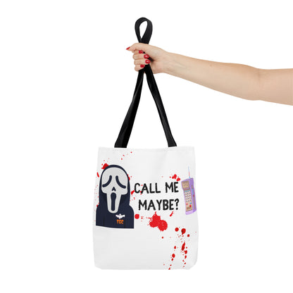 Ghostface Call Me Tote Bag