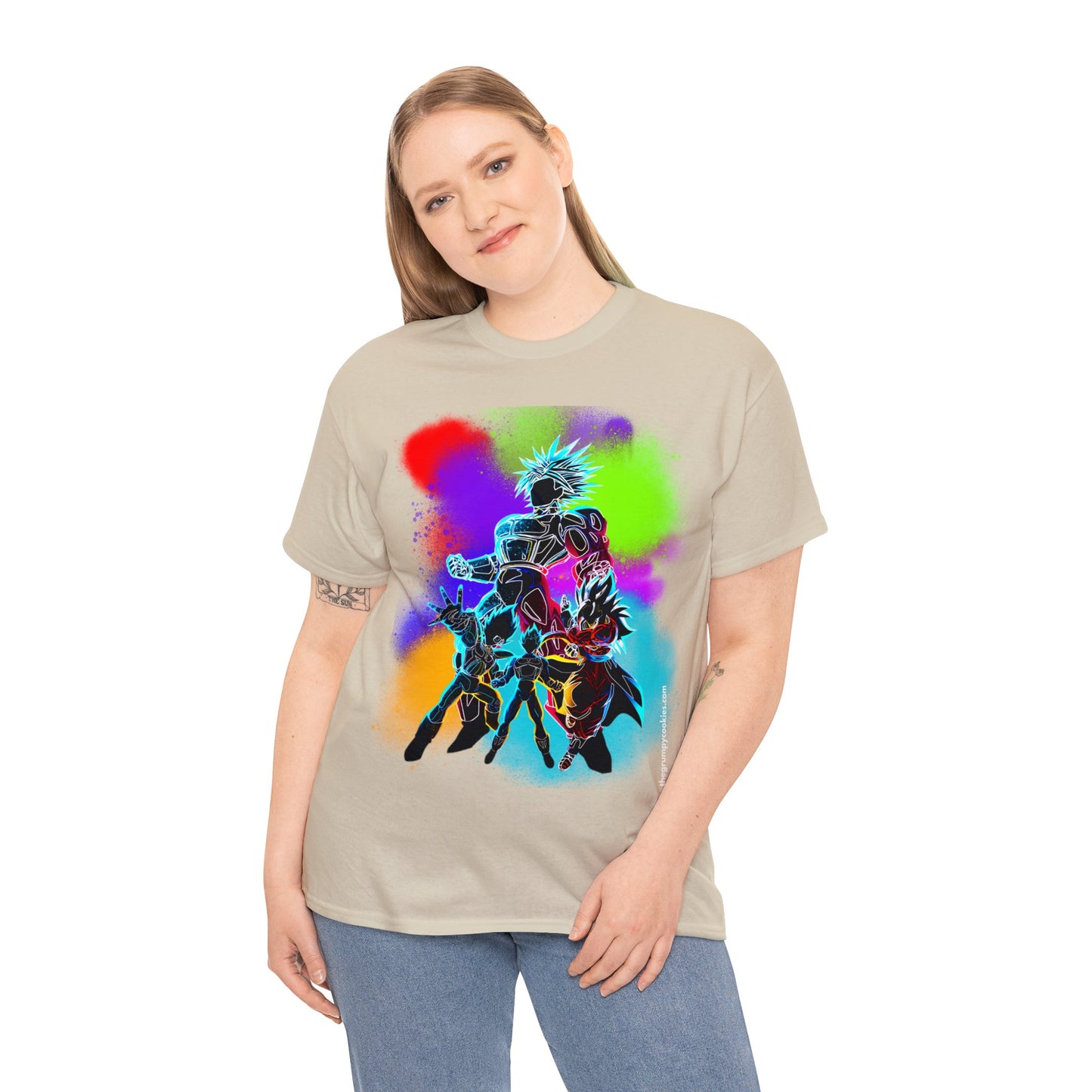 Dragon Ball Z Technicolor Unisex Heavy Cotton Tee