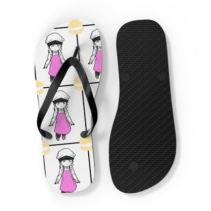 Mash loves Cream Puffs Unisex Flip Flops