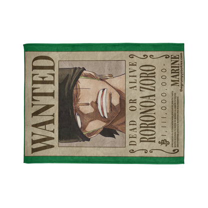 Zoro Wanted Poster Polyester Blanket