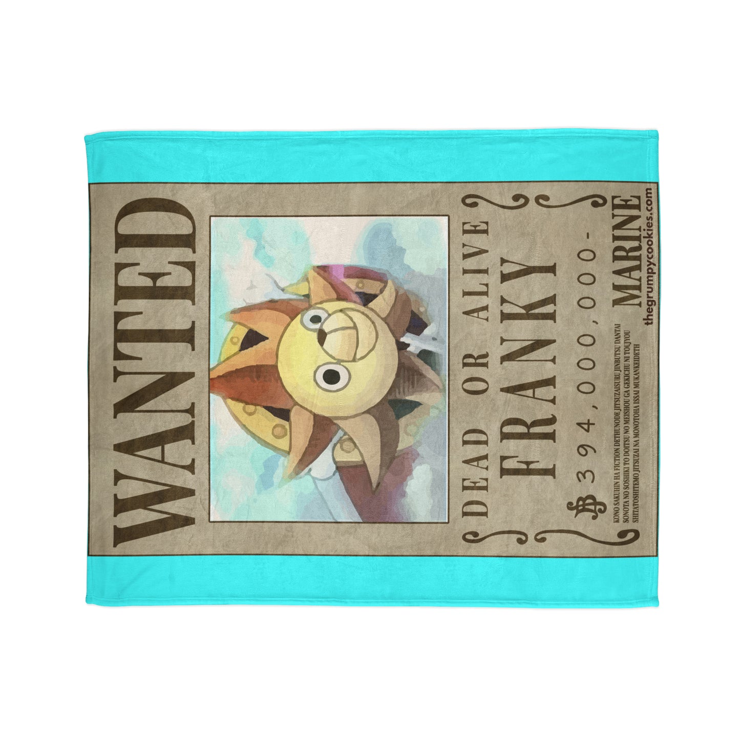 Franky Wanted Poster Polyester Blanket