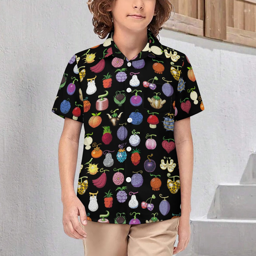 One Piece - Organic Devil Fruit Kids Short Sleeved Shirt