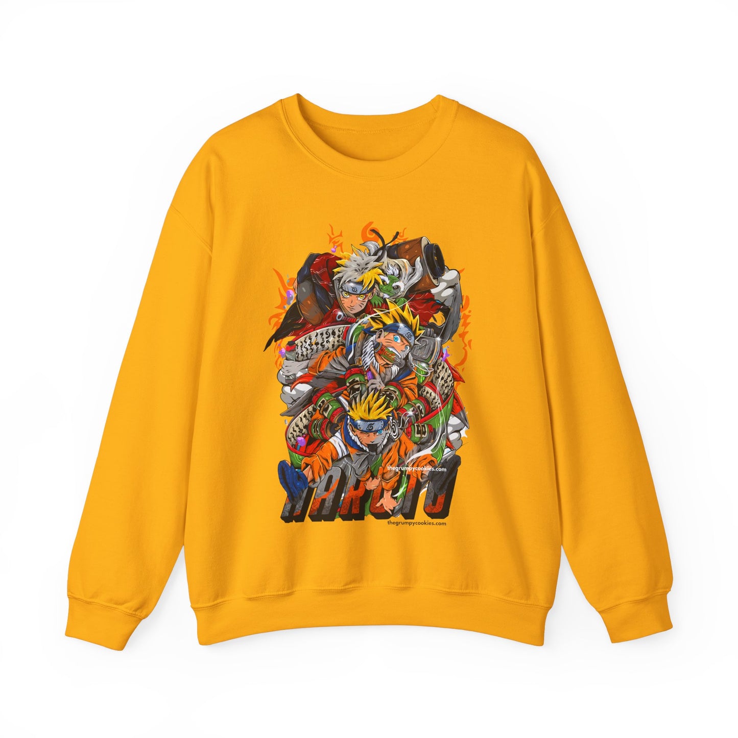 The many faces of Naruto Unisex Heavy Blend™ Crewneck Sweatshirt