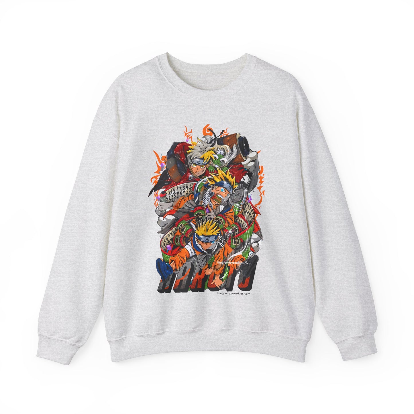 The many faces of Naruto Unisex Heavy Blend™ Crewneck Sweatshirt