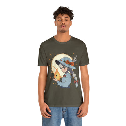 Howl's Moving Castle Jersey Short Sleeve Tee