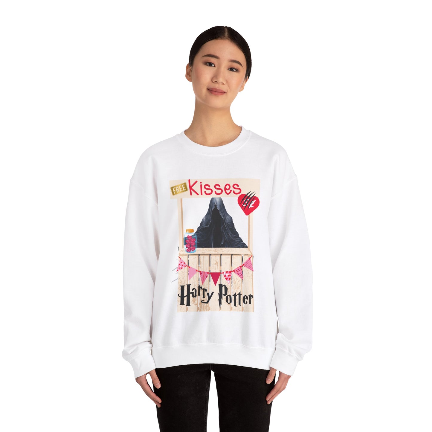 Free Kisses Unisex Heavy Blend™ Crewneck Sweatshirt