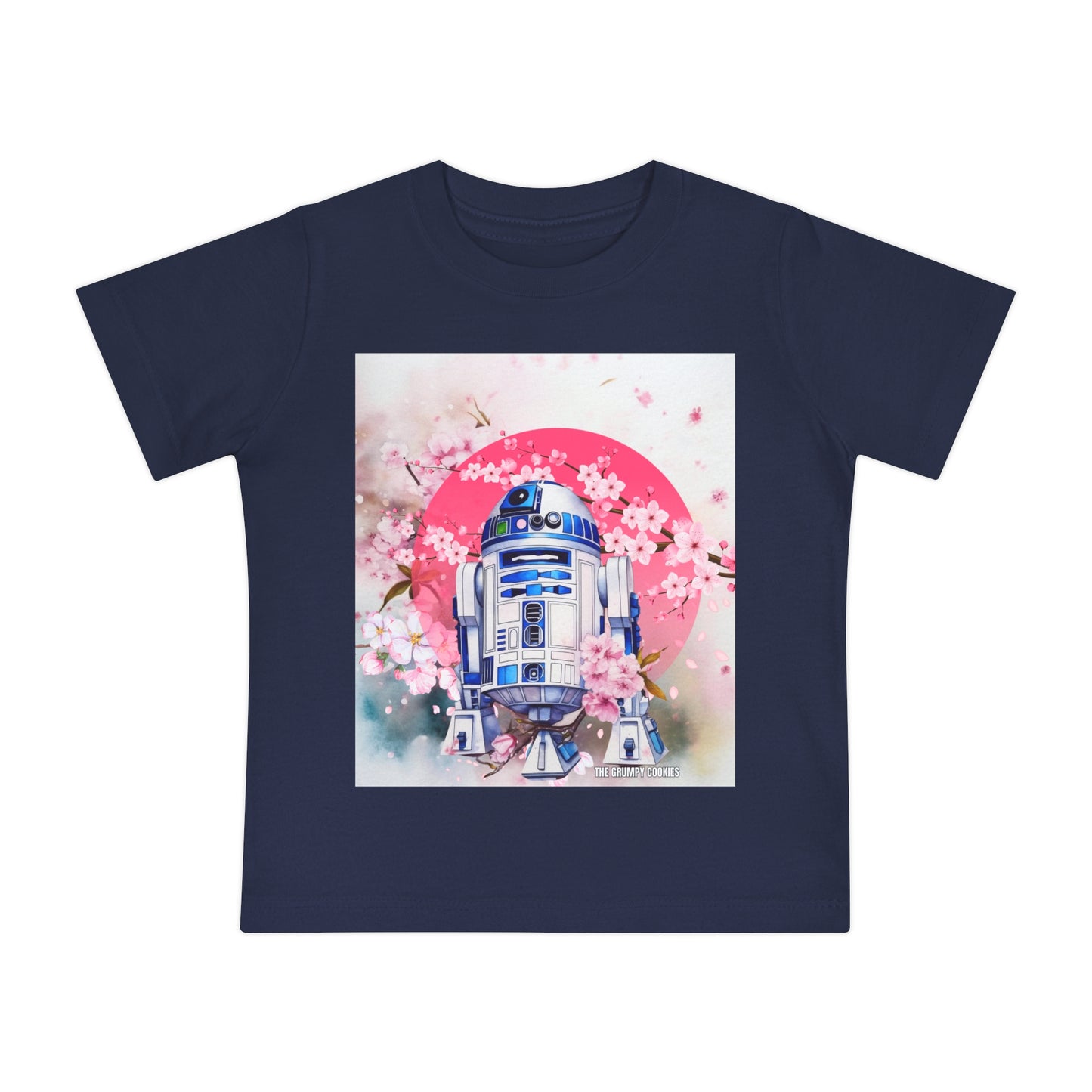 Star Wars - Cherry Blossom R2D2 Baby Short Sleeve T-Shirt