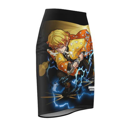 Zenitsu Demon Slayer Pencil Skirt