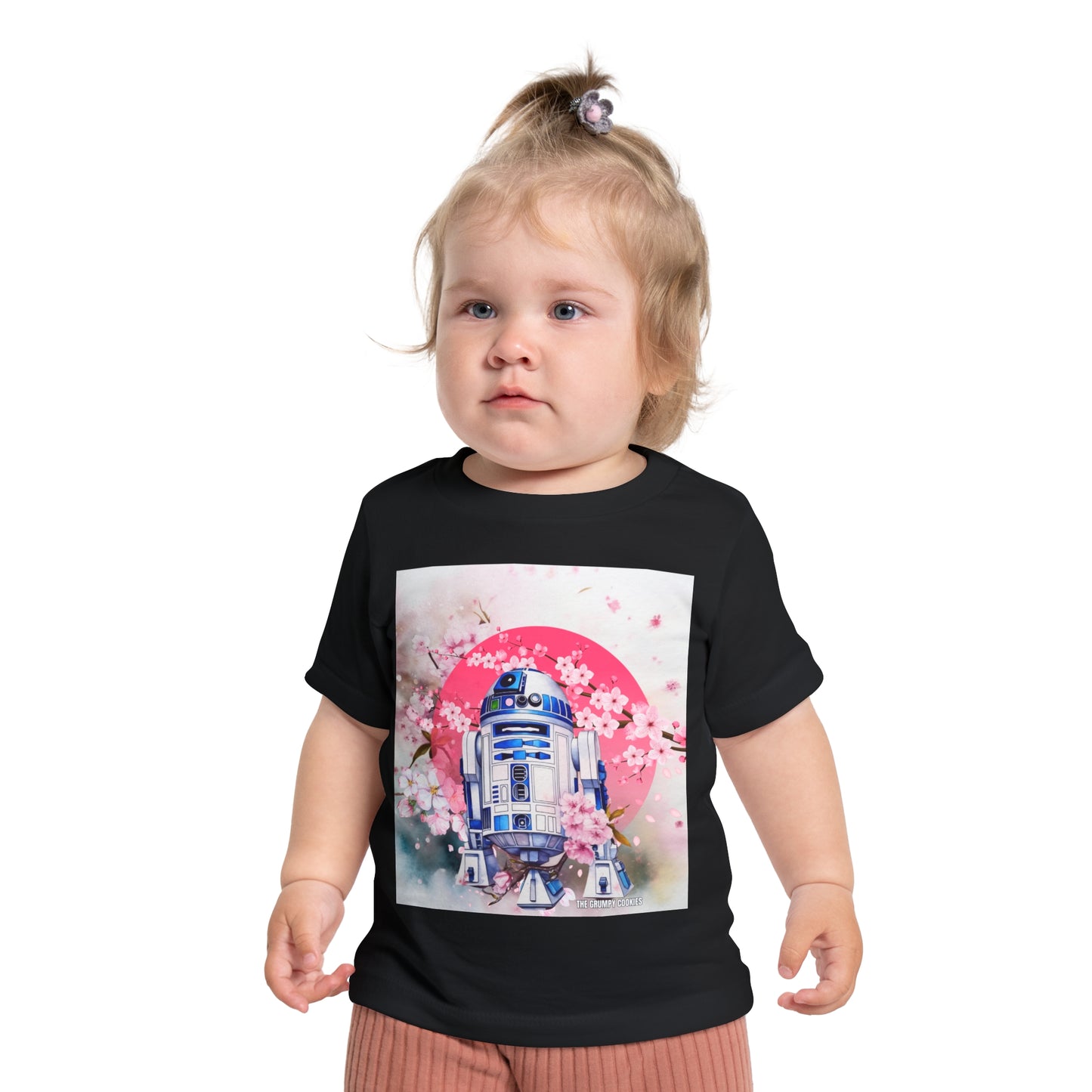 Star Wars - Cherry Blossom R2D2 Baby Short Sleeve T-Shirt