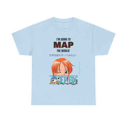 Map the World Unisex Heavy Cotton Tee