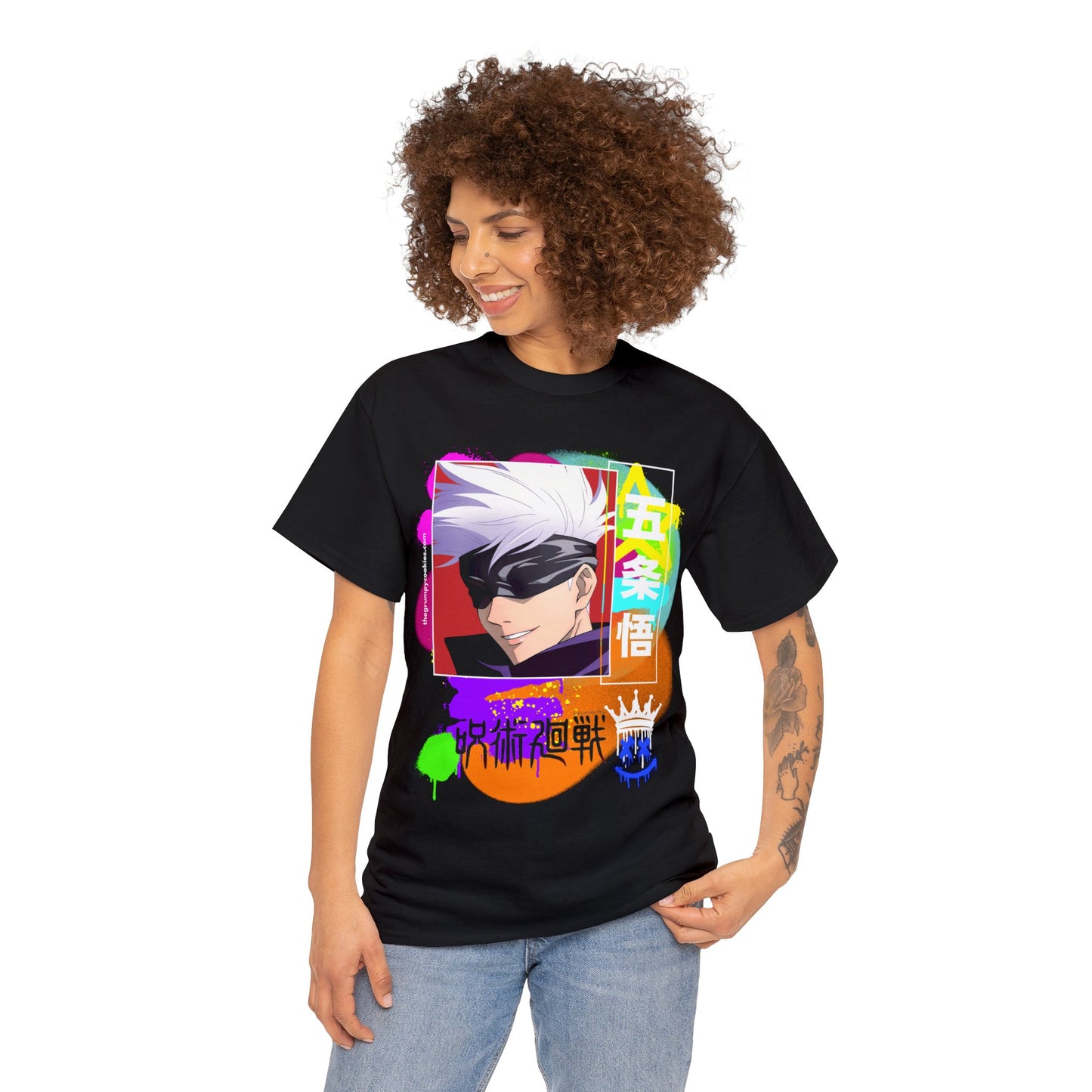 Gojo's Side Smile Unisex Heavy Cotton Tee