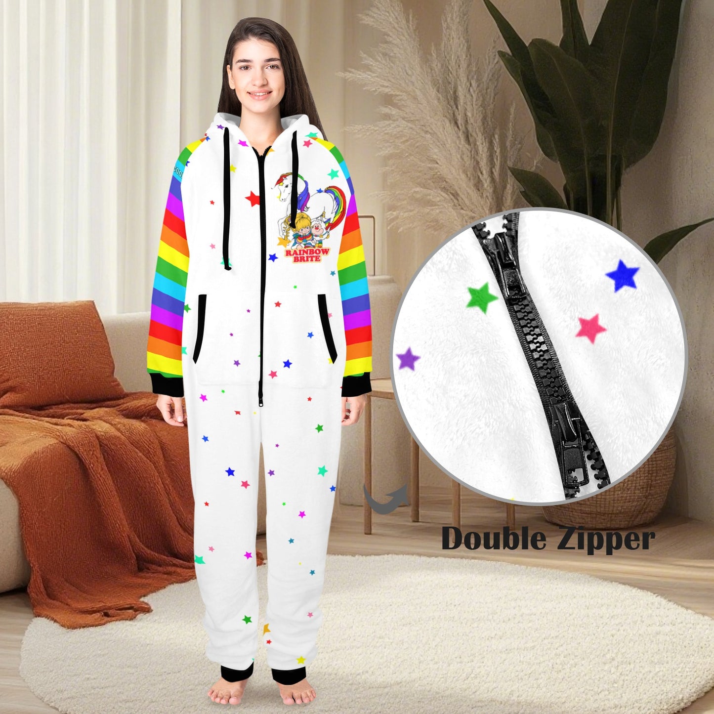 Rainbow Brite - Rainbow Brite & Friends Unisex Adult Onesie