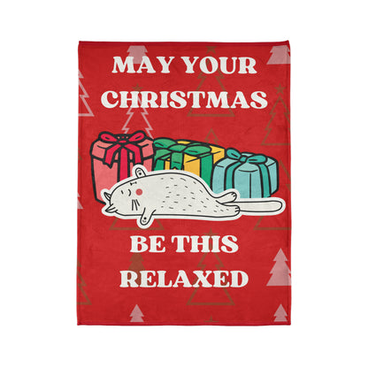 Relaxed Christmas Polyester Blanket