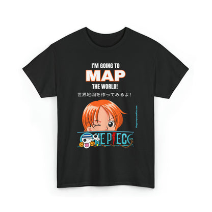 Map the World Unisex Heavy Cotton Tee