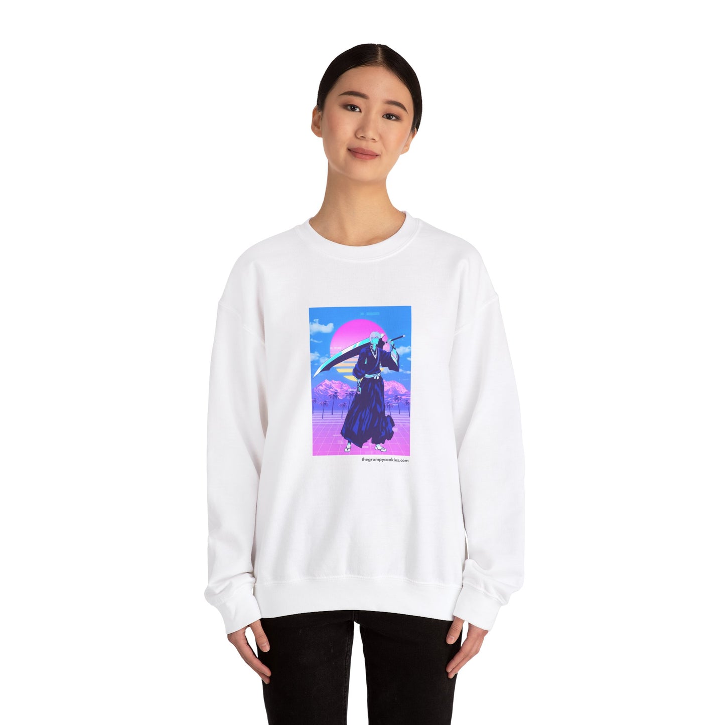 Vaporwave Ichigo Unisex Heavy Blend™ Crewneck Sweatshirt