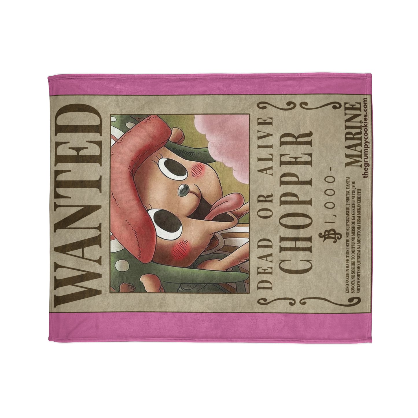 Chopper Wanted Poster Polyester Blanket