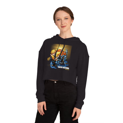 Demon Slayer - Zenitsu Agatsuma Crew Women’s Cropped Hooded Sweatshirt