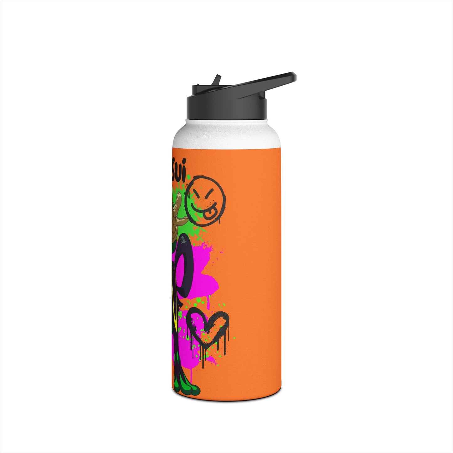 Graffiti Tsuya Stainless Steel Water Bottle, Standard Lid