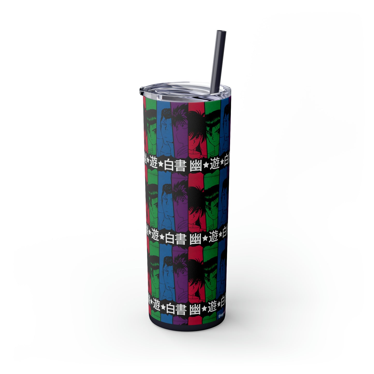 Yu Yu Hakusho Skinny Tumbler with Straw, 20oz