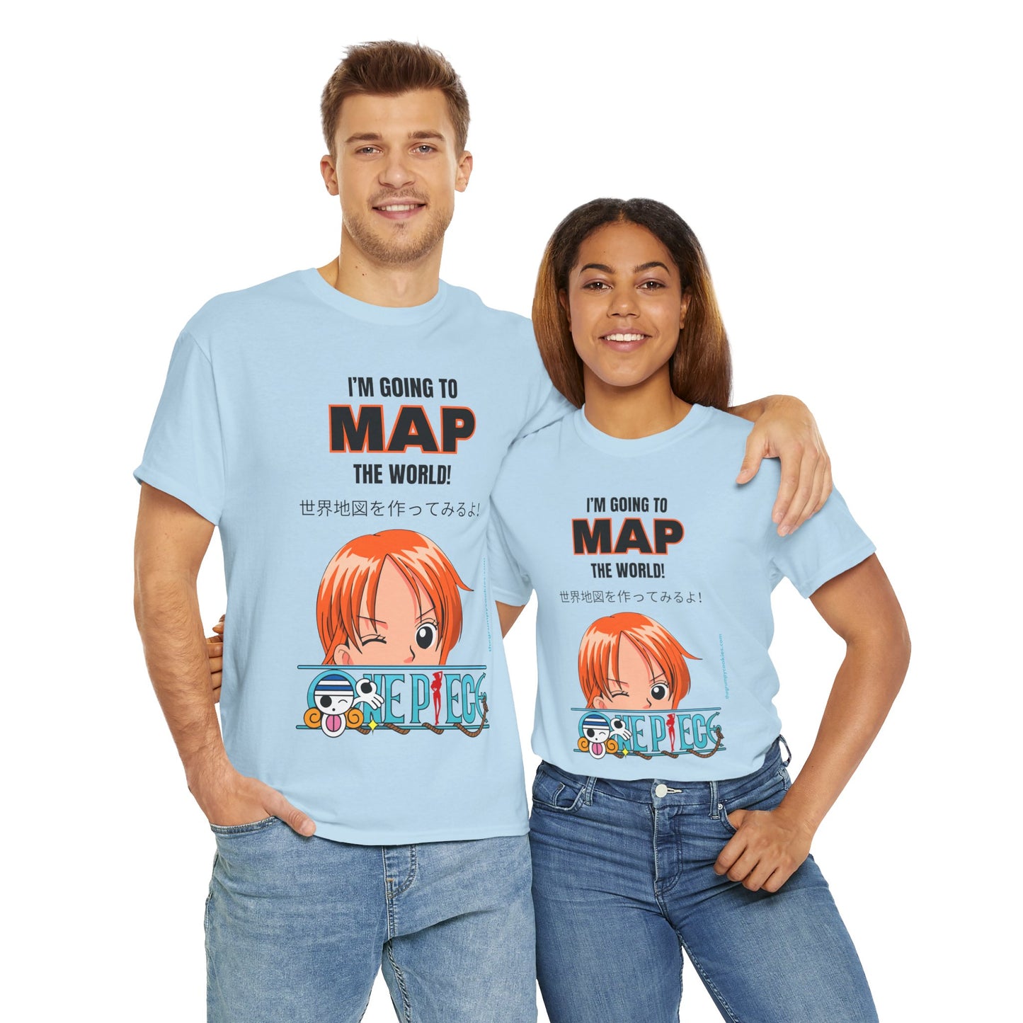 Map the World Unisex Heavy Cotton Tee