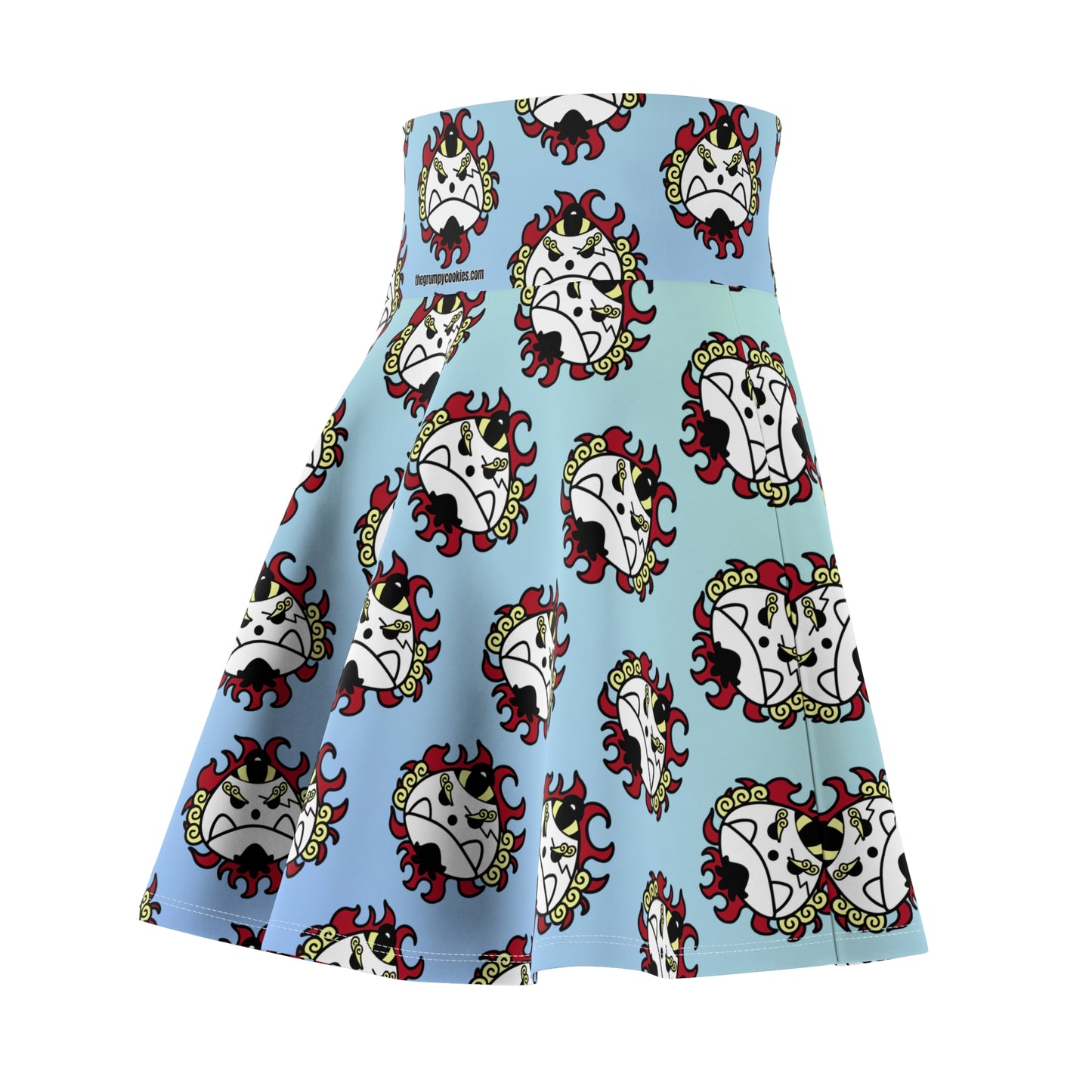 First Son Of The Sea Women's Skater Ocean Blue Skirt (AOP)