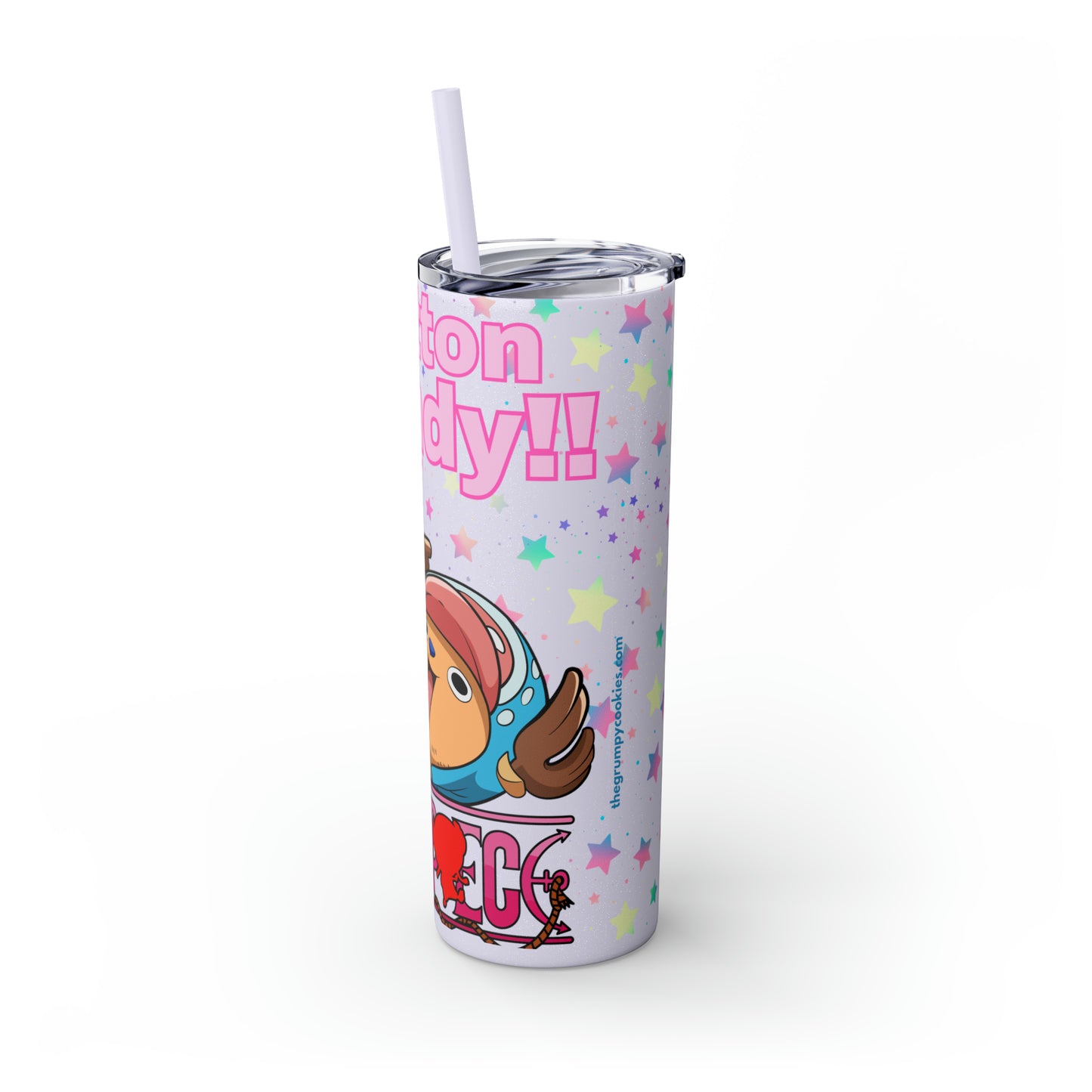 Chopper Skinny Tumbler with Straw, 20oz