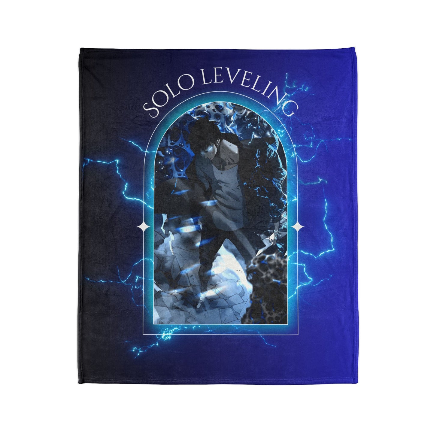 Solo Leveling- Amped in the Dungeon Polyester Blanket