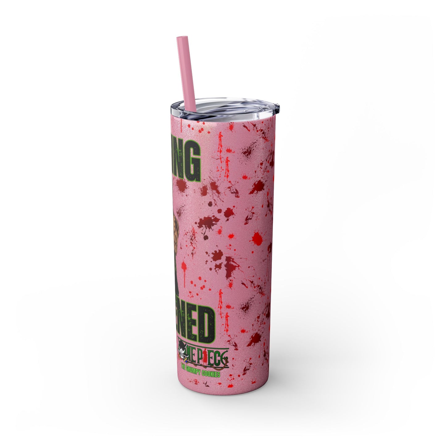One Piece - Zoro Nothing Happened Skinny Tumbler with Straw, 20oz