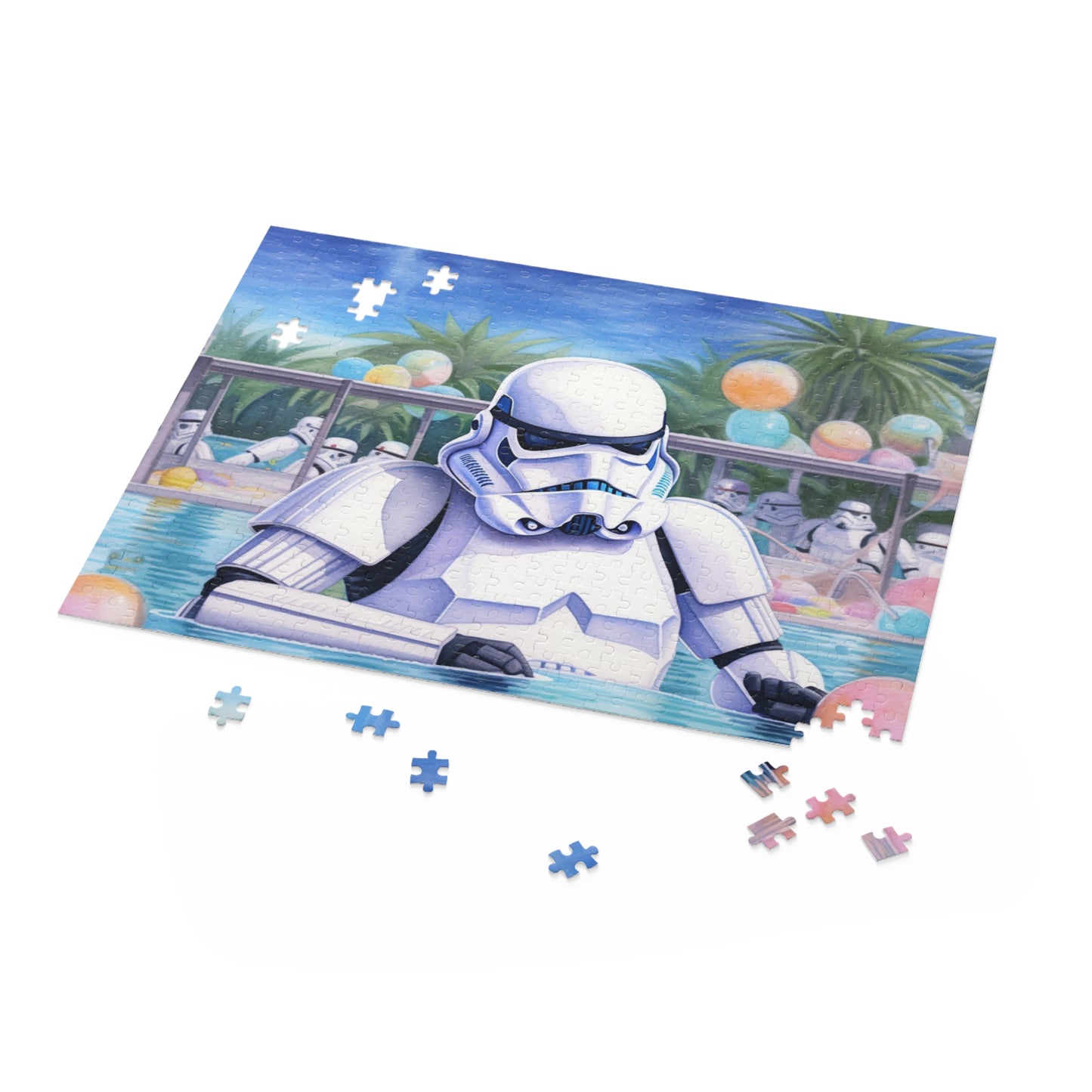 Storm Trooper at the Pool Party Puzzle (120, 252, 500-Piece)