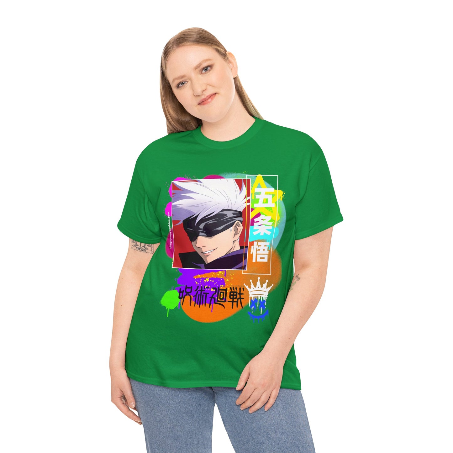 Gojo's Side Smile Unisex Heavy Cotton Tee