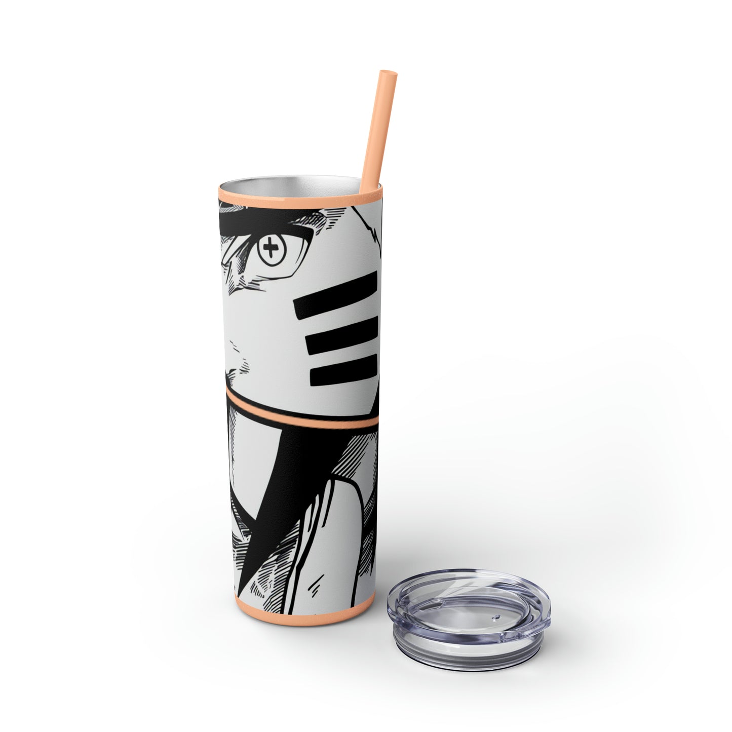 Naruto and Sasuke Skinny Tumbler with Straw, 20oz