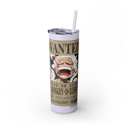 One Piece - Luffy Fifth Gear Skinny Tumbler with Straw, 20oz