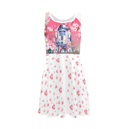 Star Wars - Cherry Blossom R2D2 Girl's Sleeveless Sundress