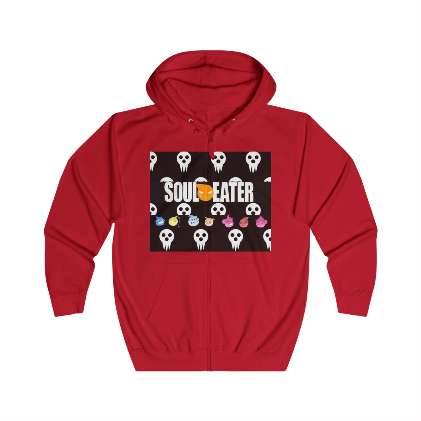 Soul Eater - Chillin with Souls Unisex Full Zip Hoodie