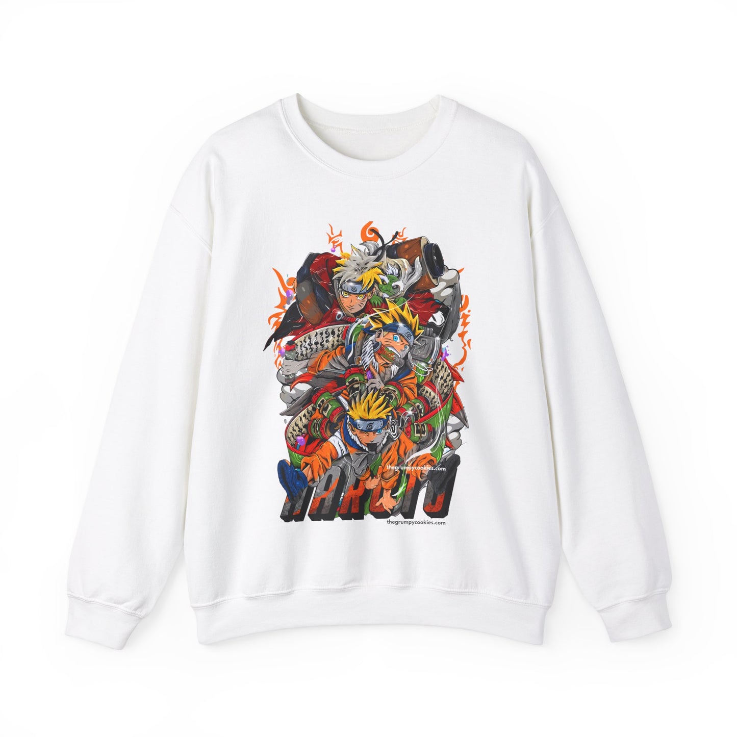 The many faces of Naruto Unisex Heavy Blend™ Crewneck Sweatshirt