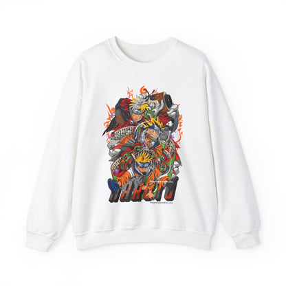 The many faces of Naruto Unisex Heavy Blend™ Crewneck Sweatshirt