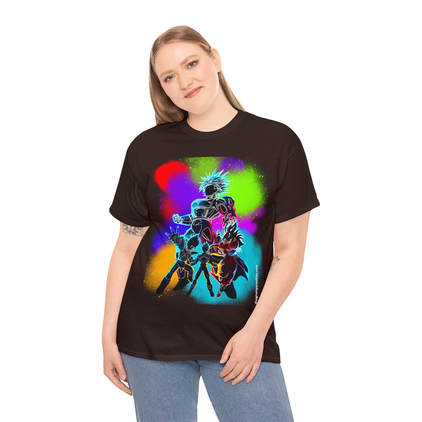 Dragon Ball Z Technicolor Unisex Heavy Cotton Tee