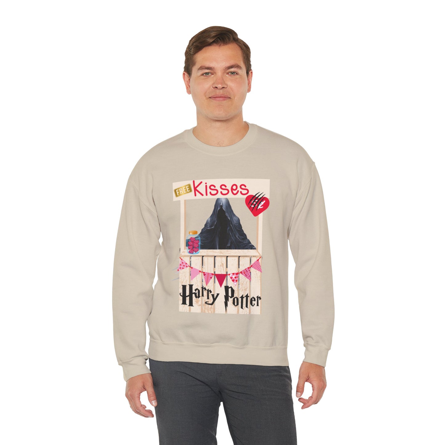 Free Kisses Unisex Heavy Blend™ Crewneck Sweatshirt