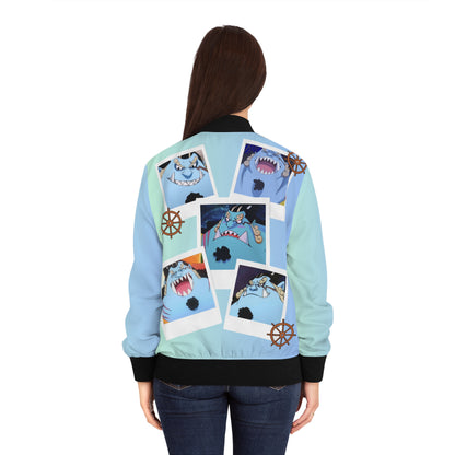 The  Many Faces of Jimbei Women's Bomber Jacket (AOP)