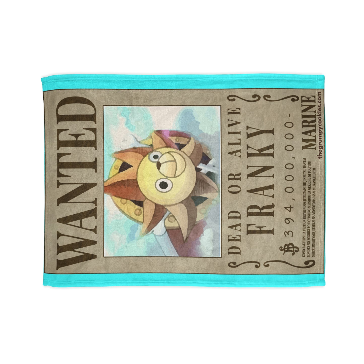 Franky Wanted Poster Polyester Blanket