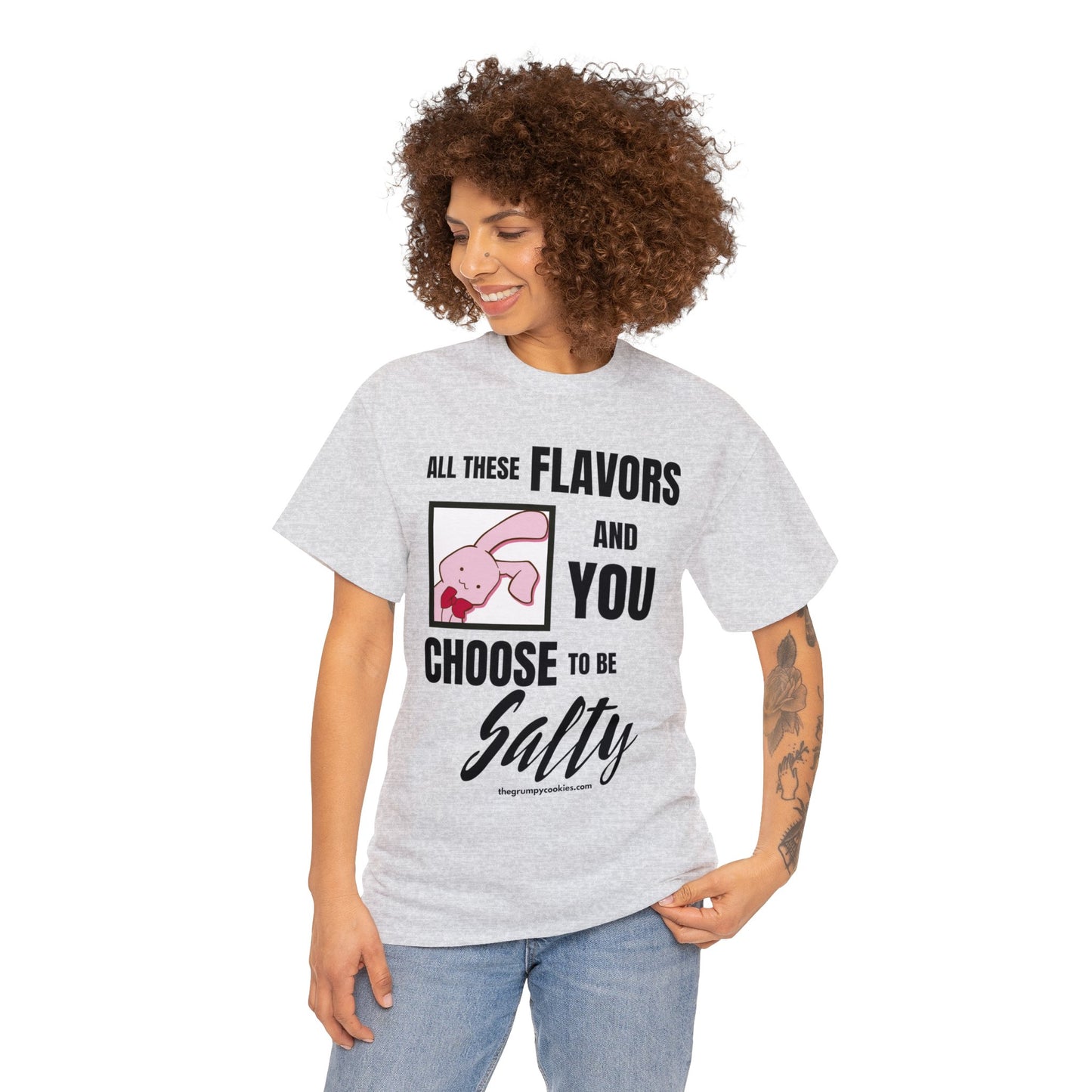 Usa-Chan Choose to Be Salty Unisex Heavy Cotton Tee