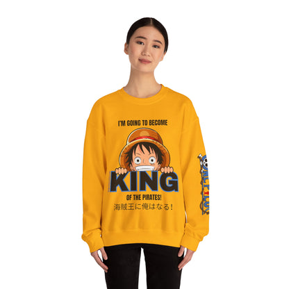 Pirate King Luffy Unisex Heavy Blend™ Crewneck Sweatshirt