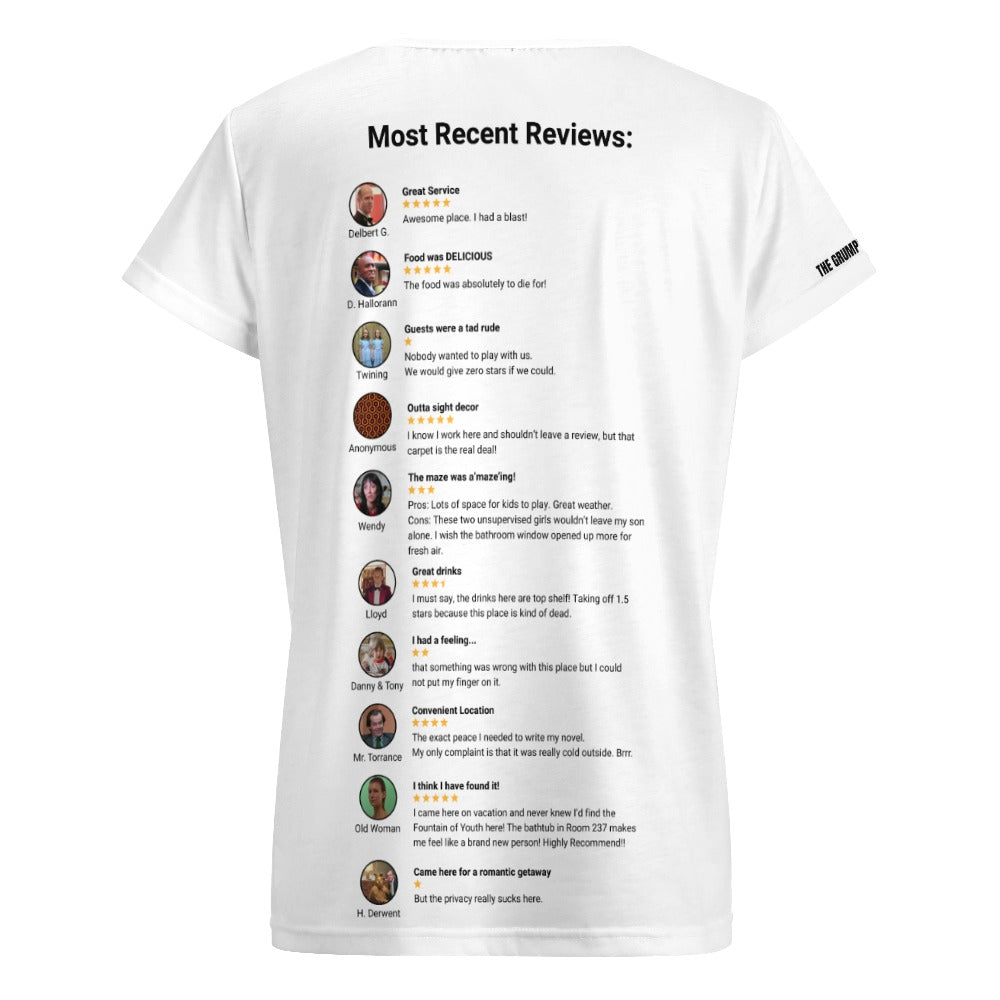 The Shining - The Overlook Hotel Reviews V-neck Short Sleeve T-shirt