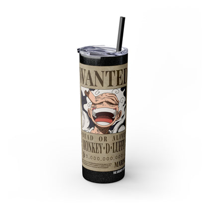 One Piece - Luffy Fifth Gear Skinny Tumbler with Straw, 20oz