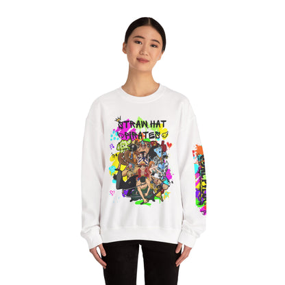 One Piece - Graffiti Straw Hat Crew Unisex Heavy Blend™ Crewneck Sweatshirt