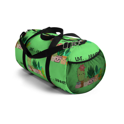 Live Dammit Green Duffle Bag