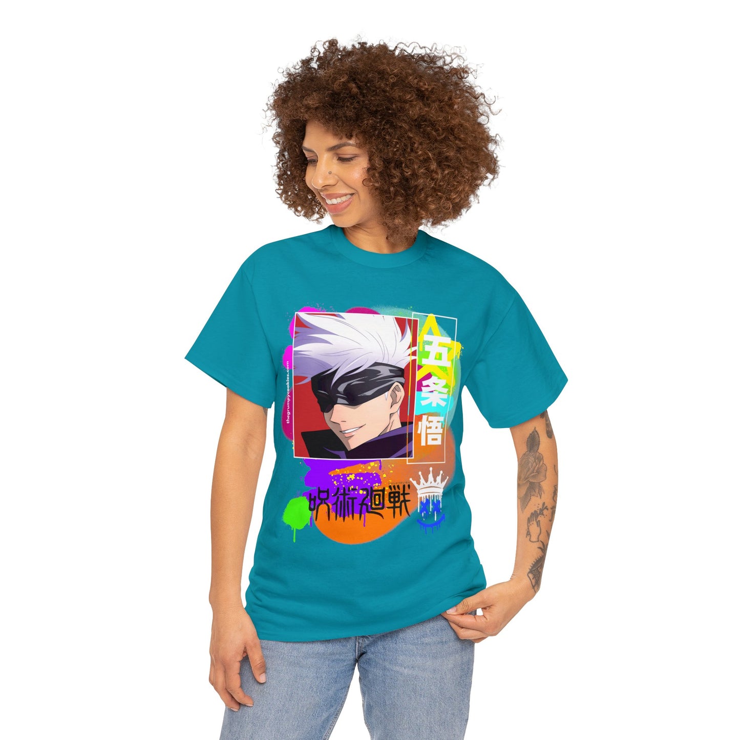 Gojo's Side Smile Unisex Heavy Cotton Tee